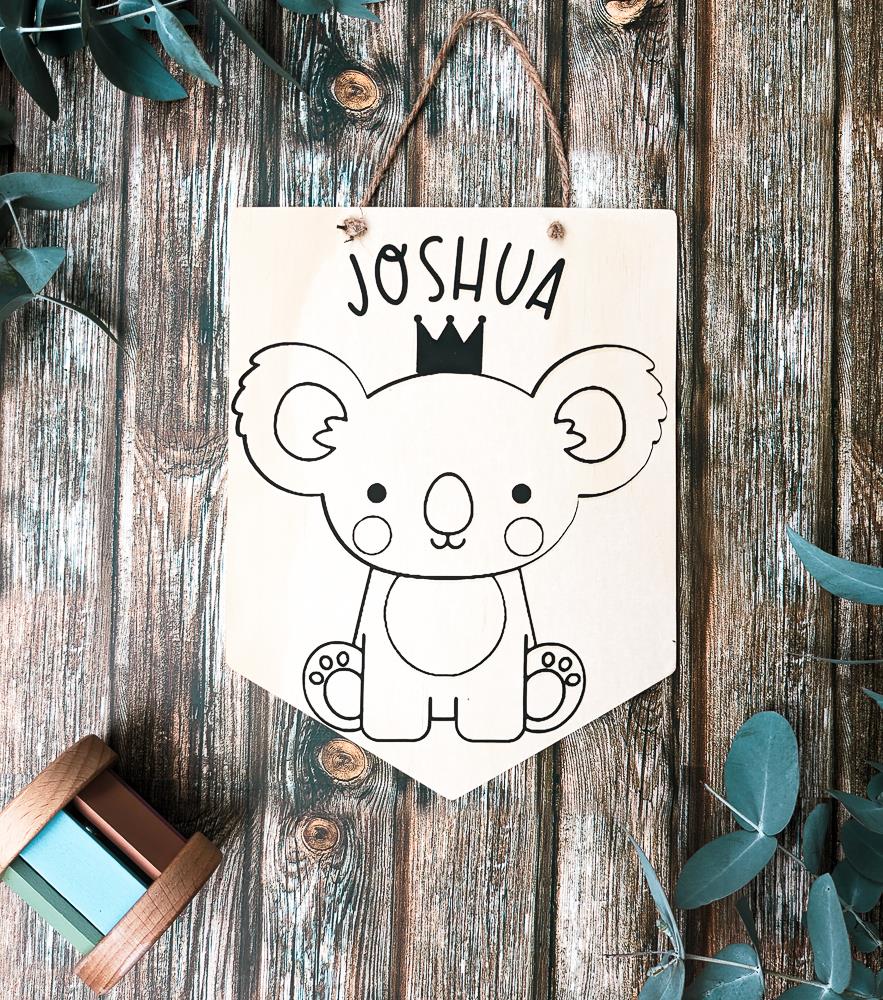 Personalised Australian Animal Sign - Koala