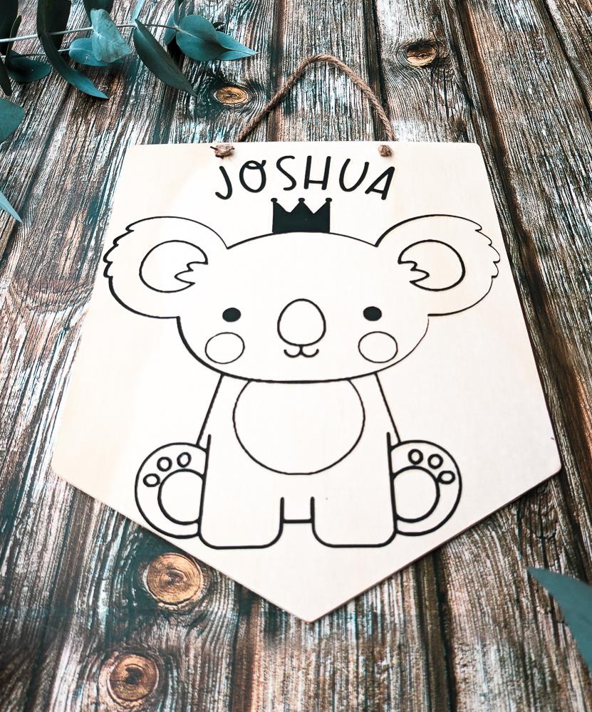 Personalised Australian Animal Sign - Koala