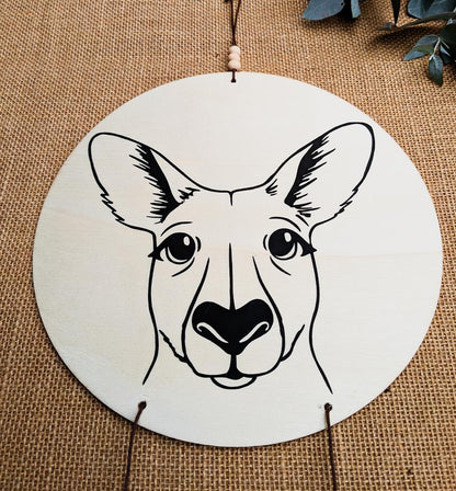 Personalised Australian Animal Name Plaque - Kangaroo